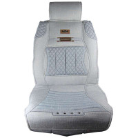 中德 亚麻 冰丝经典系列 四季垫 汽车座垫 夏季 坐垫 凉垫 灰色SY001