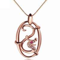 潮宏基正品 龙舞 18K白/黄/彩/玫瑰金钻石吊坠