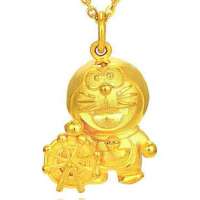 潮宏基正品 哆啦A梦 伦敦印象系列 伦敦眼 黄金/足金吊坠