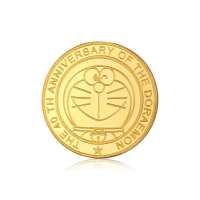 潮宏基正品 哆啦A梦 40周年纪念 黄金/足金币 10克