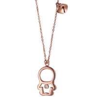 潮宏基正品 哆啦A梦 Doraemon 18K金钻石坠链 第二季QX0345