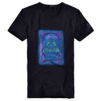 Cendile圣迪勒夏日么么情景圆领短TY036(黑色/M)