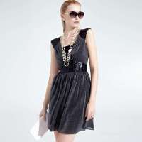 Moonbasa梦芭莎 若缇诗女装炫目奢华blingbling亮片连衣裙077012209(银色/L