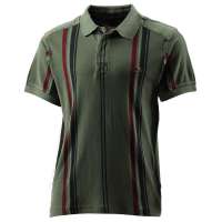 addnice德意志山峰男式纯棉户外条纹休闲短袖T恤HS103007(军绿/XXL)