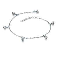 周大福年青专区925银脚链AB35886