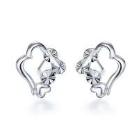 周大福年青专区925银耳环AB35897