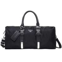 binger宾格高档韩版帆布旅行包大容量120173黑