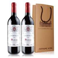 法国卡特维娜.波尔多干红葡萄酒 双礼袋装