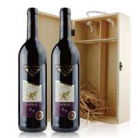 澳洲威牌.设拉子红葡萄酒 双木盒装