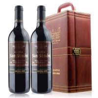 西班牙圣西蒙.干红葡萄酒 双皮盒装