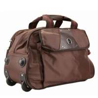 毕斯曼besmart新款欧美休闲时尚商务拉杆旅行包咖啡