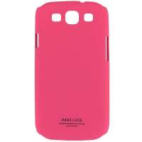 IMAK三星i9300 i9308超薄磨砂彩壳(玫红色)