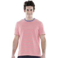 L.L.Sibling海洋圆领条纹T恤162048(红白/M)