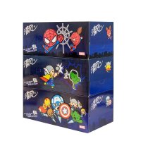 清风 抽纸 卡通漫威盒装面纸3层130抽3盒装装面巾纸