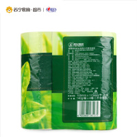 [苏宁易购超市]心相印 卷纸 茶语系列特柔3层140g卷筒纸*4粒