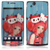 IdeaSkin索尼爱立信LT15i保护膜咬苹果的女孩