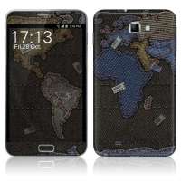 IdeaSkin三星i9220保护膜牛仔裤的世界地图