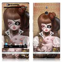 IdeaSkin索尼爱立信LT22i(XperiaP)保护膜朋克女孩与猪