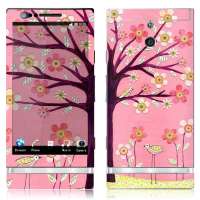 IdeaSkin索尼爱立信LT22i(XperiaP)保护膜粉红鸟树