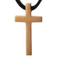 禾场尚腾 LTG十字架的爱 迦勒系列B款拉丁十字架项链(玫瑰金)