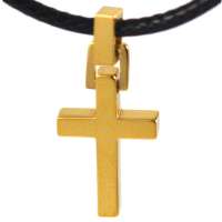 禾场尚腾 LTG十字架的爱 雅歌系列B款拉丁十字架项链(金色)