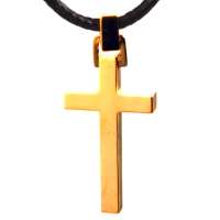 禾场尚腾 LTG十字架的爱 雅歌系列C款拉丁十字架项链(金色)