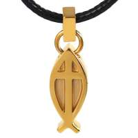 禾场尚腾 LTG十字架的爱 雅歌系列E款鱼形十字项链