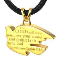 禾场尚腾 LTG系列 镀18K金箴言 圣鸽项链