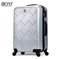 BOYI博兿20寸超轻360度神秘钻石系列拉杆箱BY12001银白