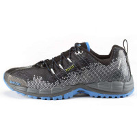 海泰客HI-TEC男vibram户外徒步鞋超轻登山鞋10-5C027(黑/蓝色/42)