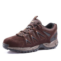 海泰客HI-TEC男牛反绒皮户外徒步鞋登山鞋18-5C026(巧克力色/39)