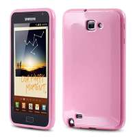 摩米士(MOMAX)  三星i9220 Galaxy NOTE/I9228/I889闪亮保护壳 粉色