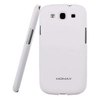 摩米士(MOMAX) 三星Galaxy S3 I9300滑感皮漆保护壳 白色