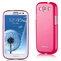 摩米士(MOMAX) 三星Galaxy S3 I9300耀目光澤保护壳 UV桃紅色