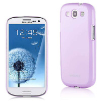 摩米士(MOMAX)三星Galaxy S3 I9300耀目光澤保护壳 粉紫色