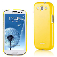 摩米士(MOMAX)三星Galaxy S3 I9300耀目光澤保护壳 UV黄色