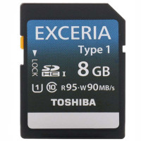 东芝(EXCERIA-Type1)8G(UHS-I)SDHC储存卡(R95W90)