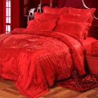 吉祥三宝提加绣婚庆六件套凤悦牡丹200*230/270*270