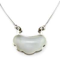 沃佳诺娃925银精品银 猫眼石祥云项链