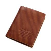 萨兰丹迪Saron Dandee 牛皮竖短款豹纹男士钱夹SQ006-2浅棕色