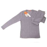 纤丝鸟羊毛色拉姆男V领米兰灰(XL)8522