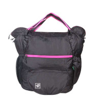 探路者7034折叠挎包EB7034H131黑色/玫红