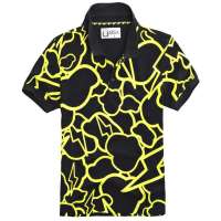 佐丹奴活力圆点印花POLO 04012014(04 黑色/加大码)