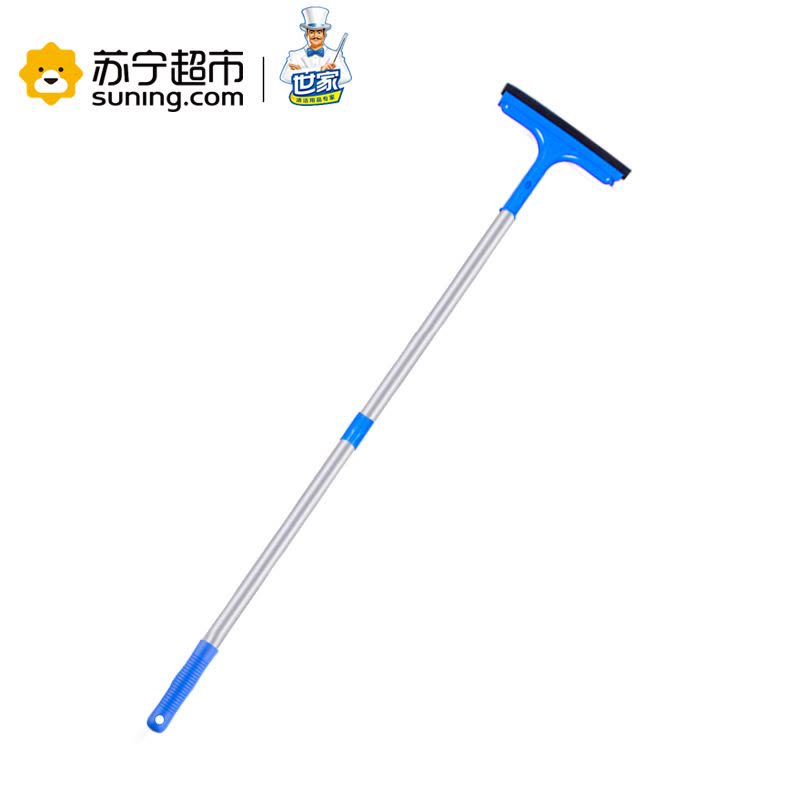 世家 清洁卫士(双面擦窗器)蓝色 擦玻璃器 家用窗刮窗户玻璃清洁器工具伸缩杆图片