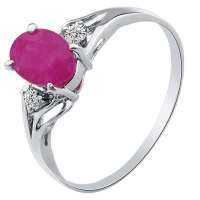 Fedora斐达罗 天然红宝石戒指 925银宝石戒指 爱的唯一女款戒指JBHB1016