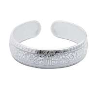 Fedora斐达罗 41克千足银手镯 送礼首选福寿手镯 s999纯银手镯SBYH999115