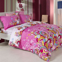 多喜爱全棉斜纹印花四件套小步舞曲1.5m床笠