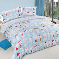 多喜爱全棉斜纹印花四件套玩味生活1.5m床笠