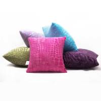 艾维家纺沙发靠垫休闲靠枕靠芯抱枕时尚糖果色靠垫*紫
