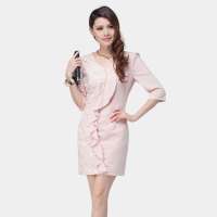 ZIMMUR 2012女装 秋冬新款时尚修身中腰圆领连衣裙Z12QQR548M0 XL